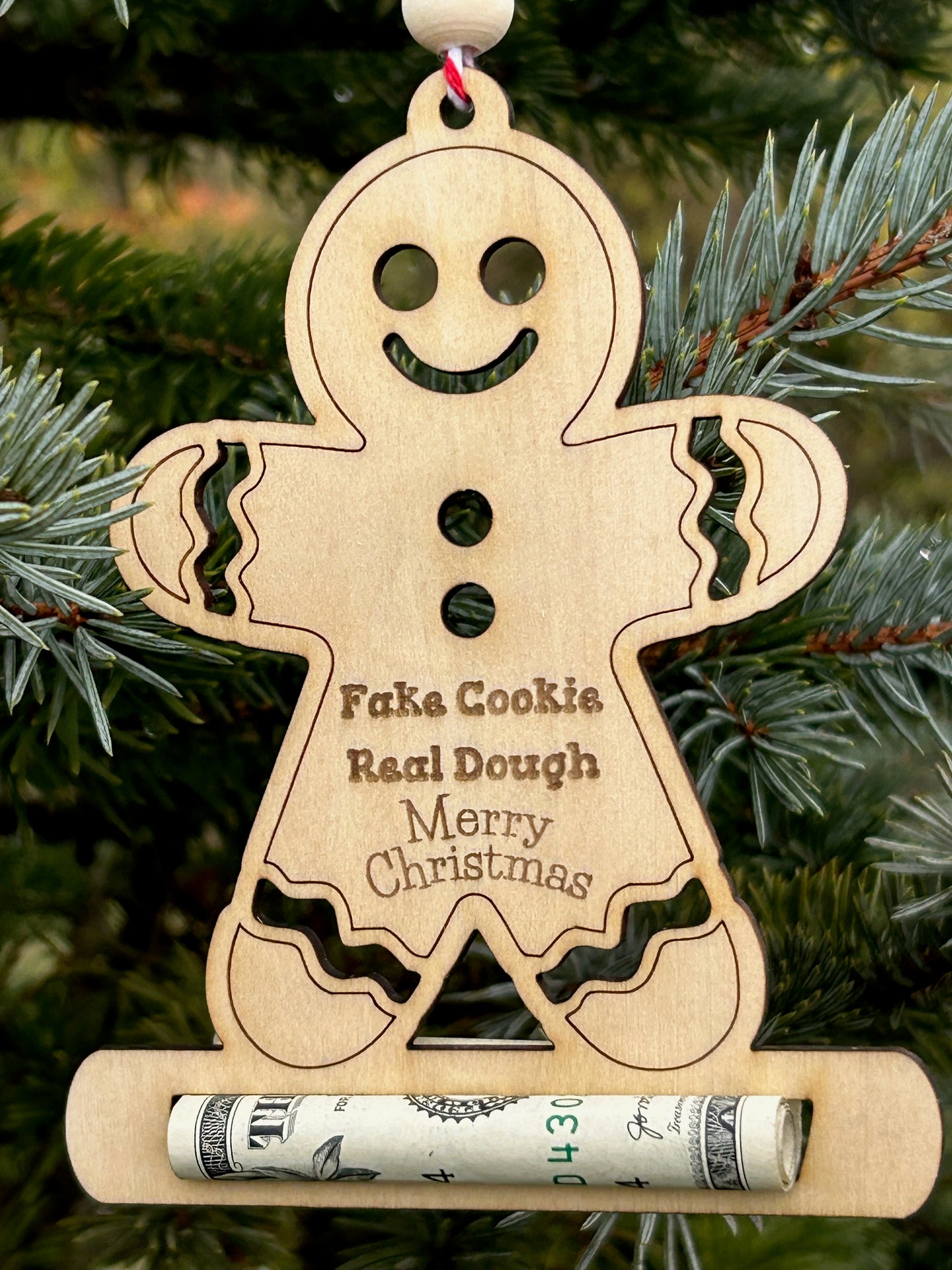 Ornament - Cash Holder - Gingerbread