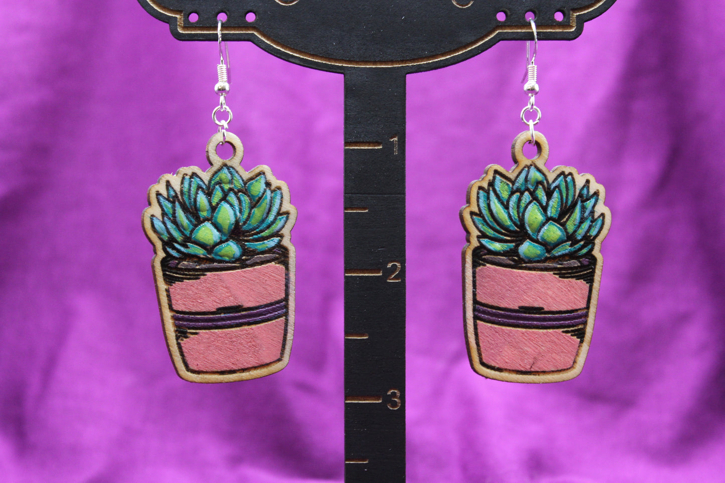 Earrings - Succulent