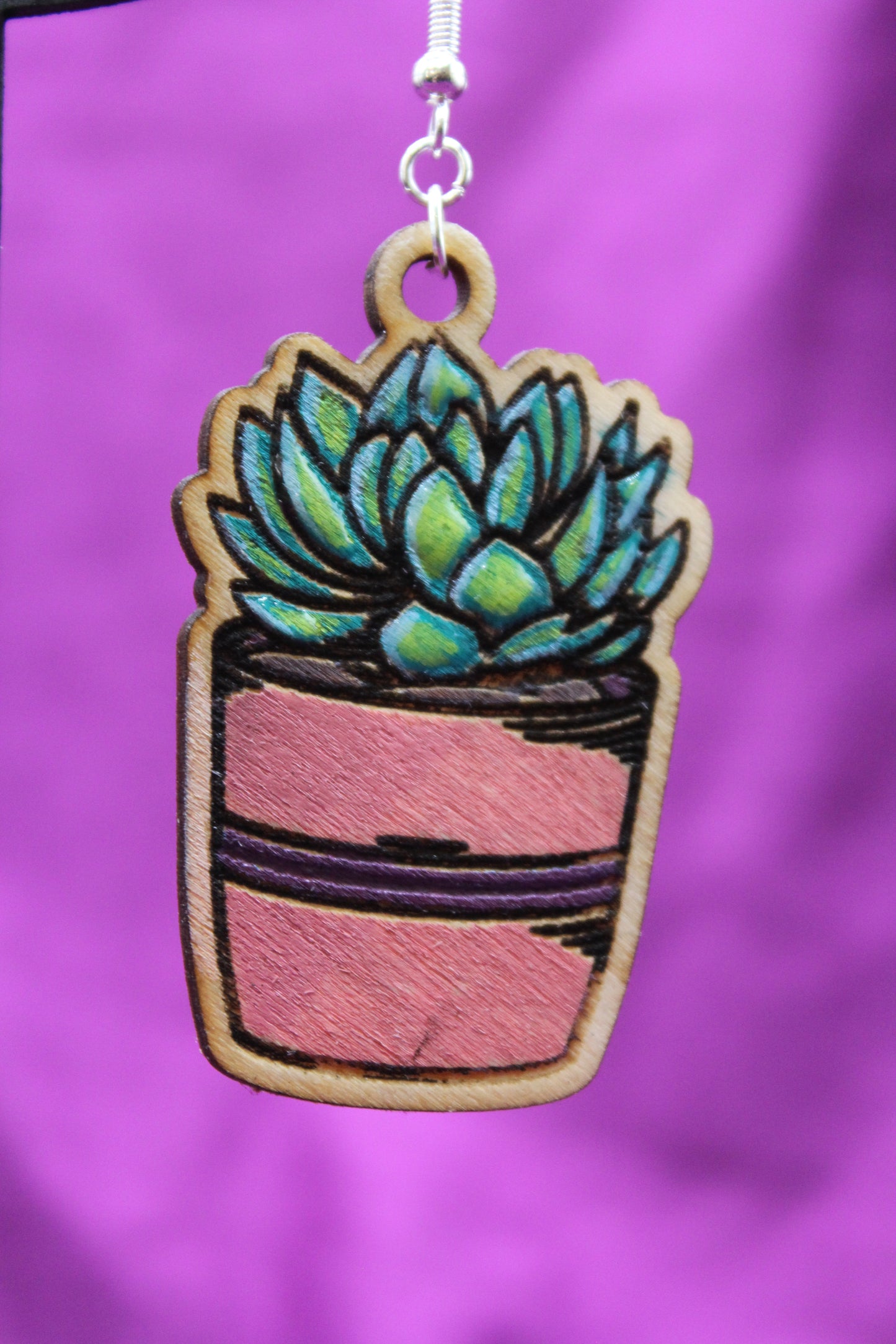 Earrings - Succulent