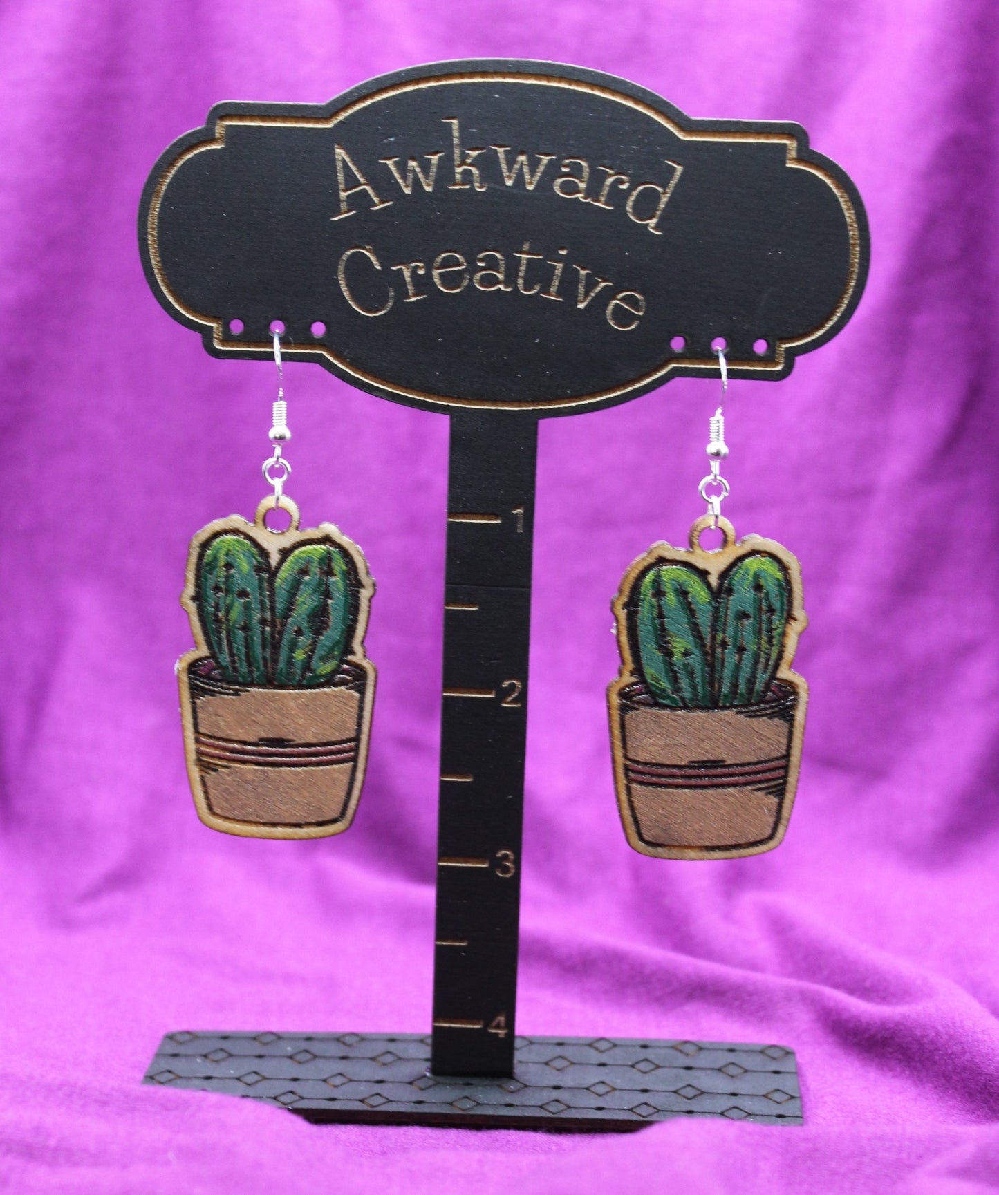 Earrings - Cactus