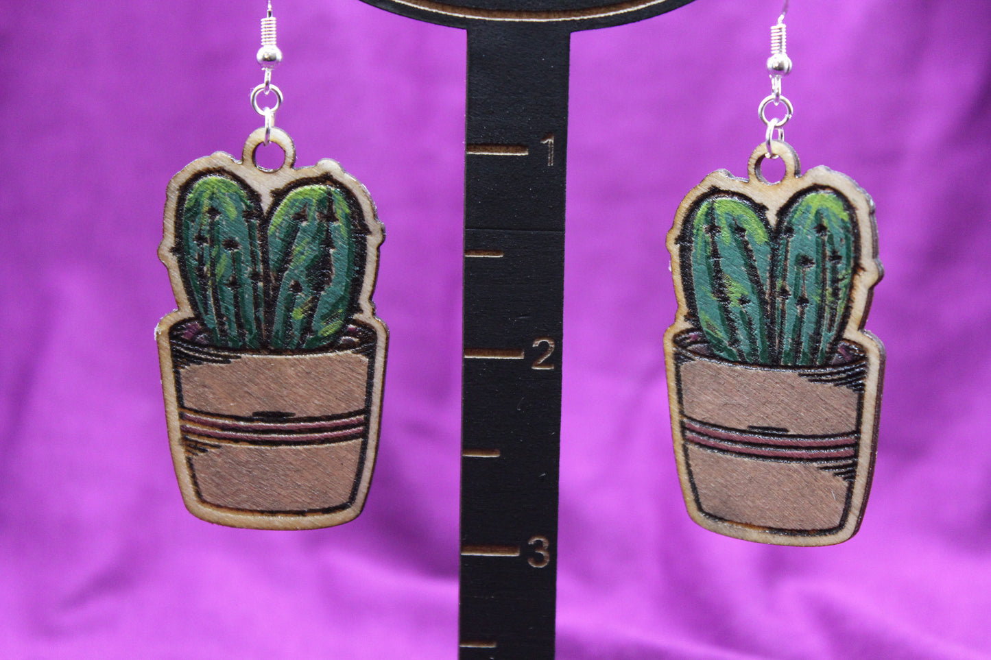 Earrings - Cactus