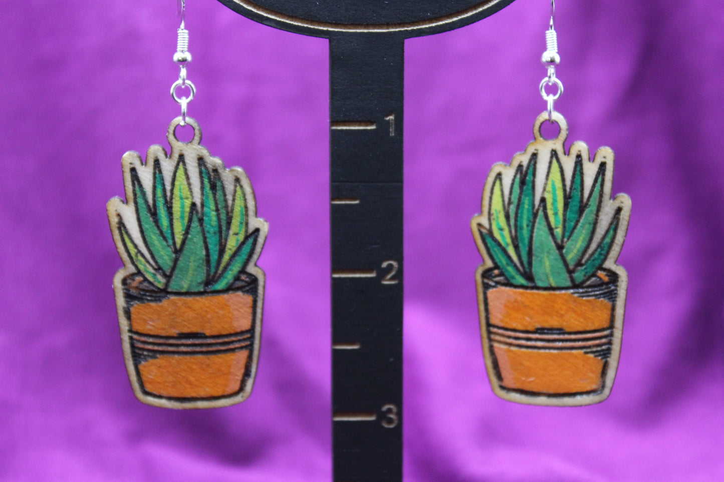 Earrings - Aloe Plant