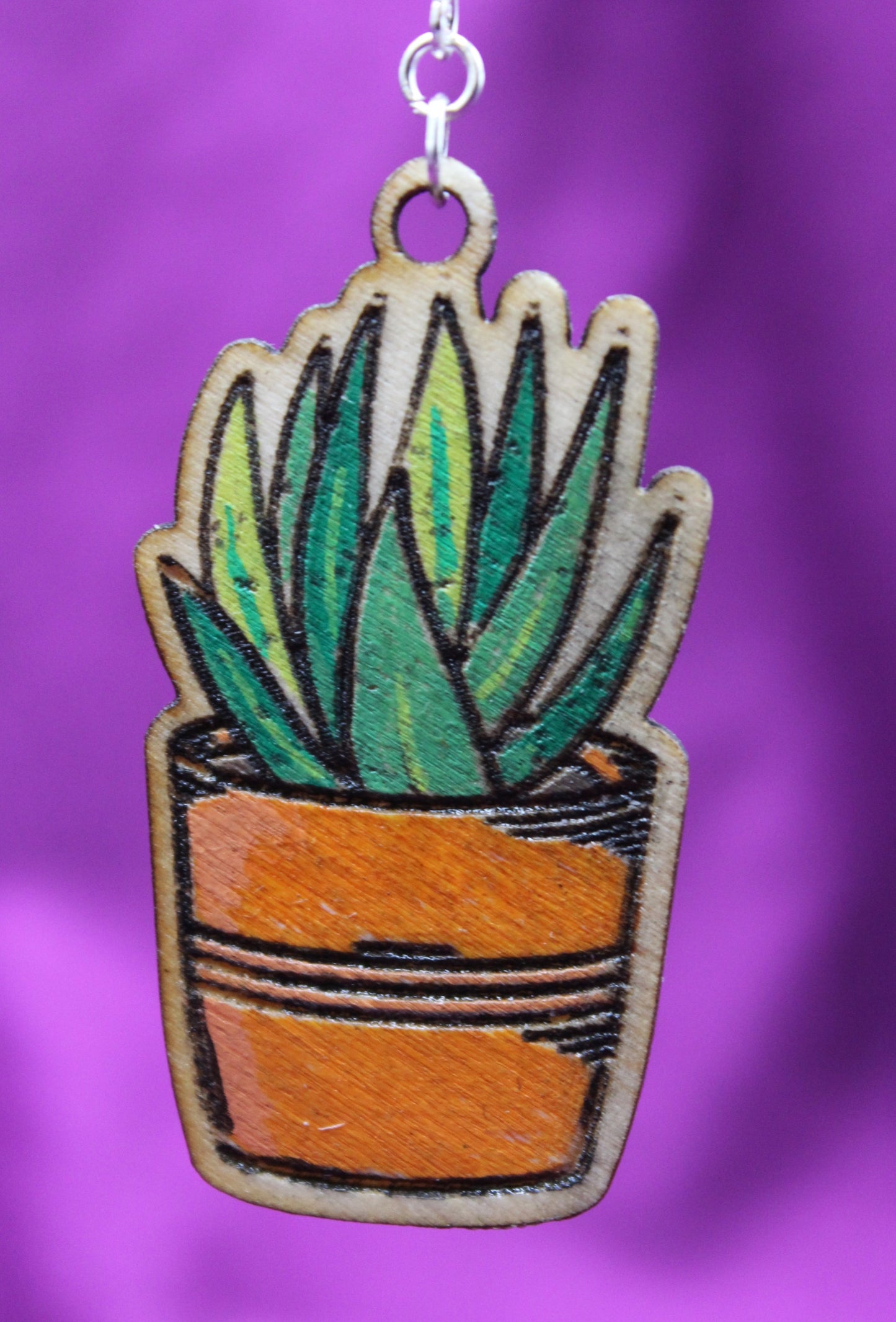 Earrings - Aloe Plant