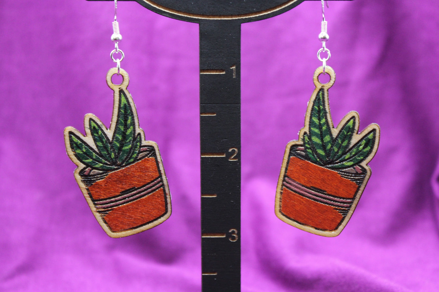 Earrings - Plant